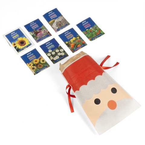 Christmas Gardening Gift Set (Approx. 1300 seeds) For Kids Flower Seeds 7 Packs By Jamieson Brothers