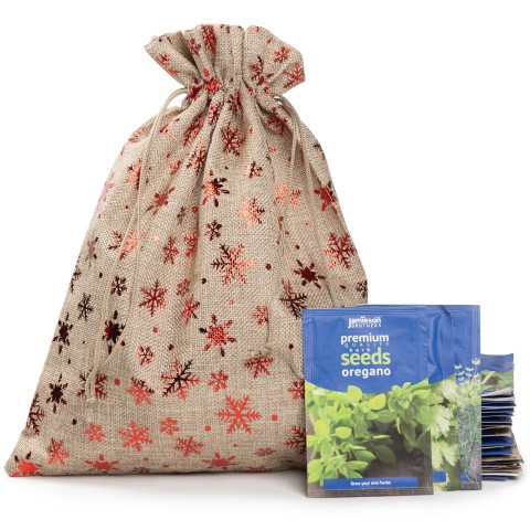 Christmas Gardening Gift Set (Approx. 4000 seeds) Herb Seeds 15 Packs By Jamieson Brothers