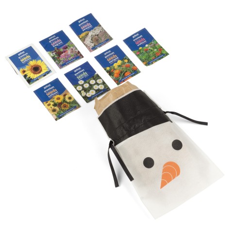 Christmas Gardening Gift Set (Approx. 1300 seeds) For Kids Flower Seeds 7 Packs By Jamieson Brothers