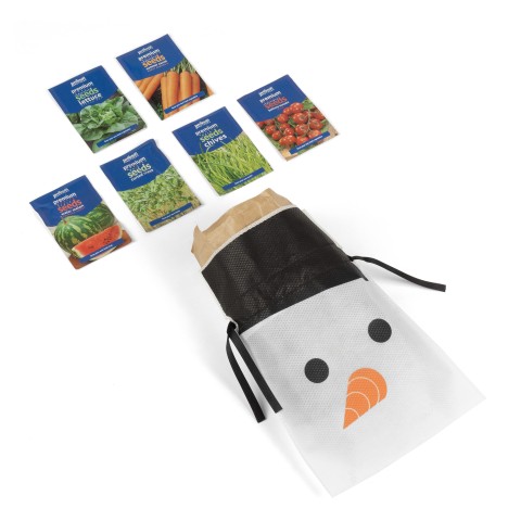 Christmas Gardening Gift Set (Approx. 7000 seeds) For Kids Vegetables and Herb Seeds 7 Packs By Jamieson Brothers