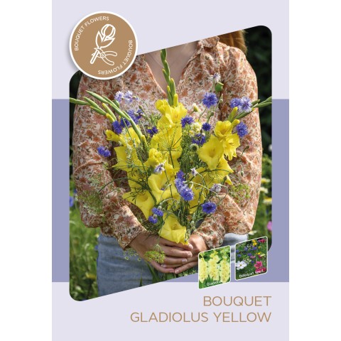 Gladioli 'Nova Lux' (10 Bulbs) and Wildflower 'Butterfly' Mix Seeds
