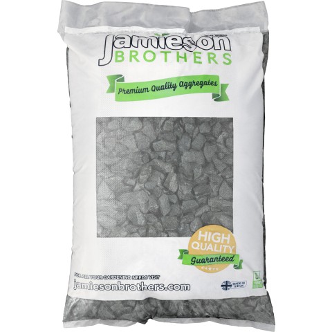 20mm Black Decorative Garden Gravel 25kg Bag – Gravel for Garden, Aggregates & Landscaping | Decorative Garden Stones, Garden Stones by Jamieson Brothers