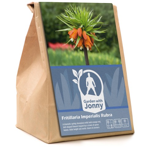 Garden with Jonny Fritillaria Imperialis Rubra 3 Bulbs