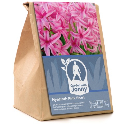 Garden with Jonny Hyacinth Pink Pearl 10 Bulbs