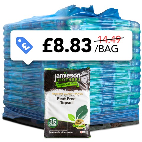 Peat Free Topsoil – Pallet of 60 x 35L Bags – Kerbside Delivery Only