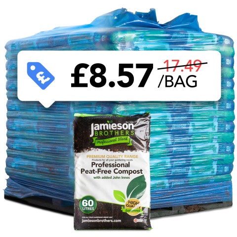Professional Peat Free Compost with added John Innes – Pallet of 70 x 60L Bags – Kerbside Delivery Only