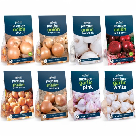 Mixed Spring Onion, Shallots and Garlic Mega Pack by Jamieson Brothers 