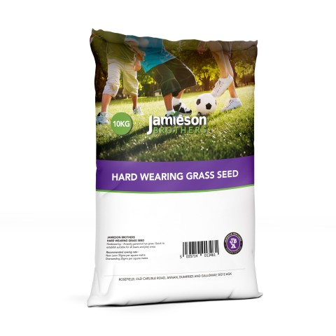 Jamieson Brothers® Hard Wearing Grass Seed Approx. 250sq.m 10kg