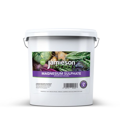 Magnesium Sulphate (Epsom Salt) Soluble 5kg tub - By Jamieson Brothers