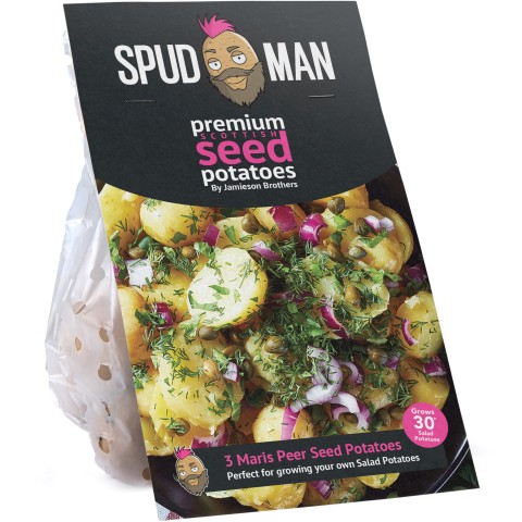 SpudMan 3 Maris Peer Seed Potatoes, Grows Approx. 30 Salad Potatoes