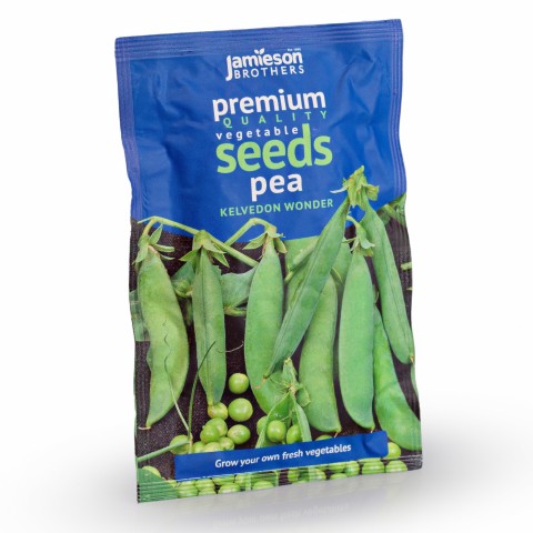 Pea Kelvedon Wonder Vegetable Seeds (Approx. 54 seeds) by Jamieson Brothers