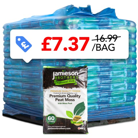 Peat Moss – Pallet of 80 x 60L Bags – Kerbside Delivery Only