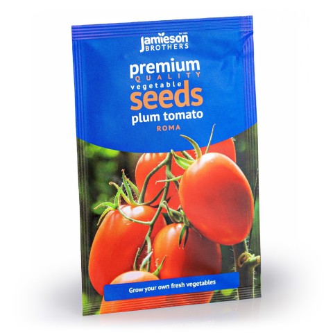 Tomato (Plum) Roma Vegetable Seeds (approx 80 seeds) by Jamieson Brothers®