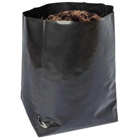 Pack of 5 Polypots Polythene Poly Plant Pot Grow Bags , lightweight re-usable pots that holds up to 20 litres of compost by Jamieson Brothers