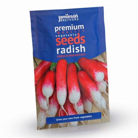 Radish French Breakfast Vegetable Seeds (Approx. 280 seeds) by Jamieson Brothers