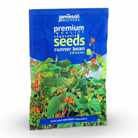 Runner Bean Enorma Vegetable Seeds (Approx. 9 seeds) by Jamieson Brothers®