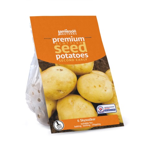 Skywalker Seed Potatoes 6 Tuber Pack - A High-Yielding Second Early Variety with Excellent Disease Resistance, Perfect for Chipping, Baking, and Boiling