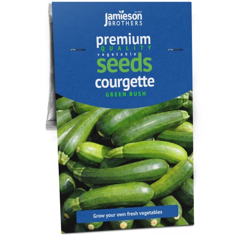 Courgette Green Bush Vegetable Seeds (Approx. 20 seeds) by Jamieson Brothers