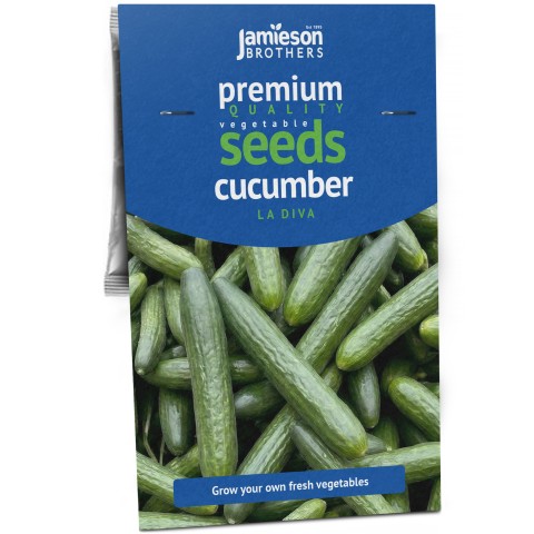Cucumber La Diva Vegetable Seeds (Approx. 10 seeds) by Jamieson Brothers