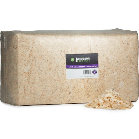 Shavings Bale Dust Extracted for Horses, Rabbits, Guinea Pigs, Poultry and other small animals Approx. 20kg